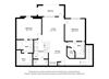 Lakeside Pointe_2 Bedroom Floor Plan